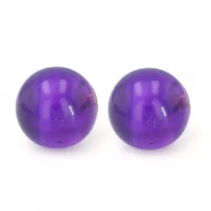 14K Yellow gold Effy brand Amethyst studs earrings