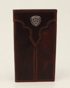 Ariat Brown Rodeo Wallet Checkbook Cover A3550002