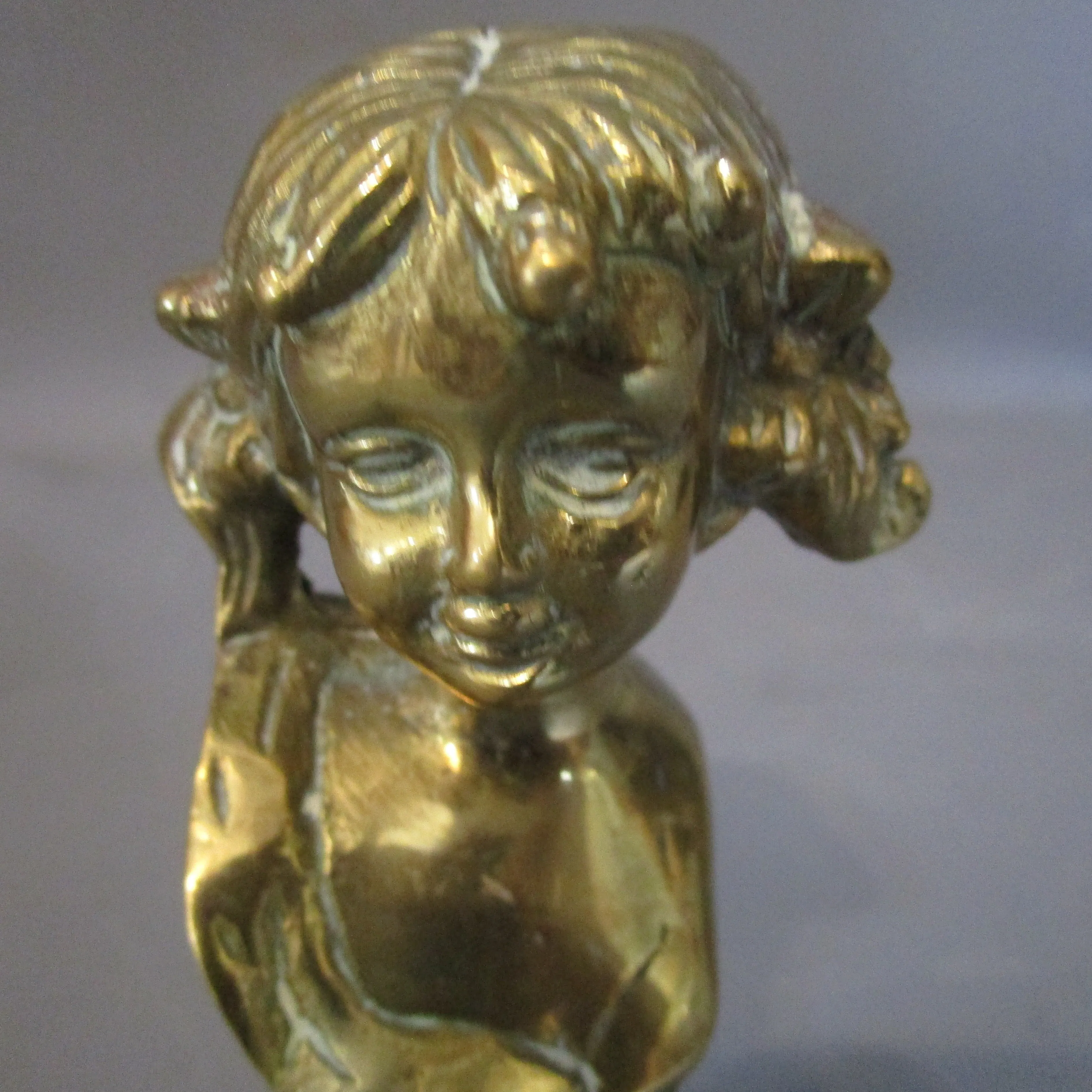 Bronze Female Bust Figure Antique Art Nouveau c1910