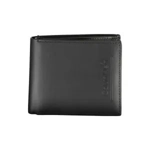 Calvin Klein Black Leather RFID Wallet with Coin Purse