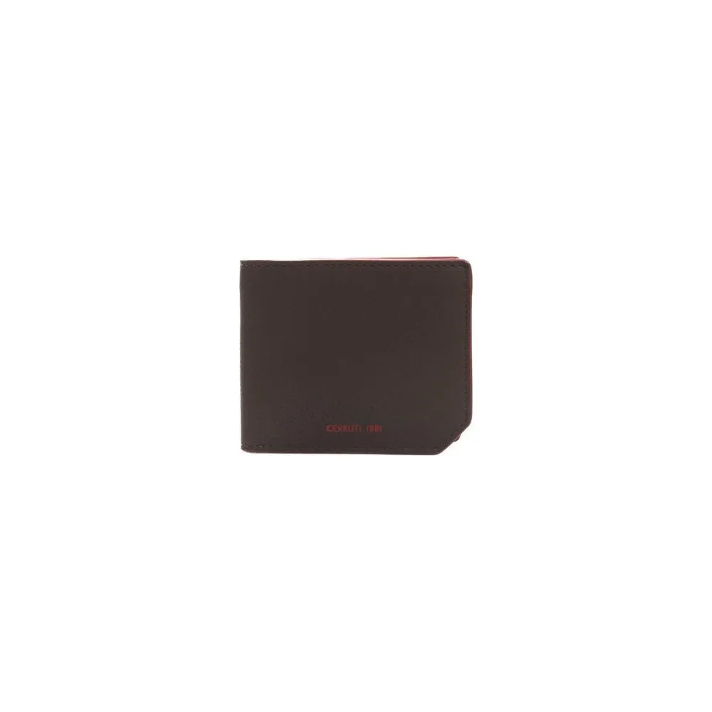 Cerruti 1881 Brown Calf Leather Men Wallet