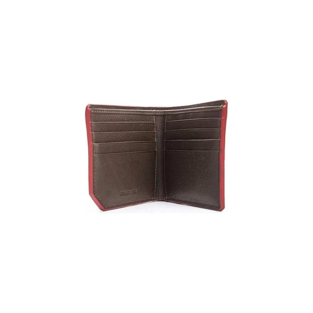 Cerruti 1881 Brown Calf Leather Men Wallet