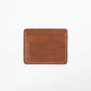 Cognac Slim Card Wallet