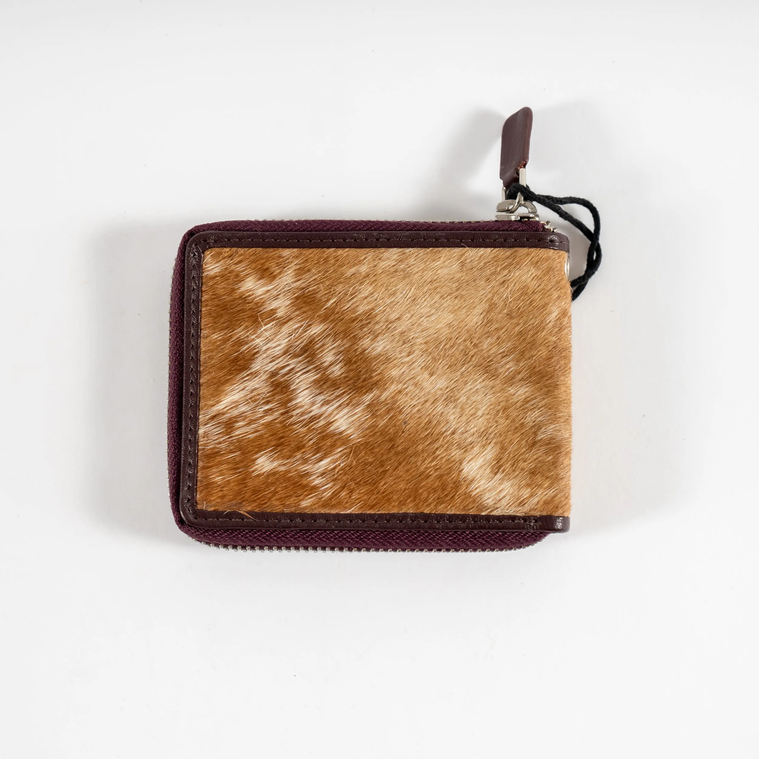 Cowhide Zip Wallet