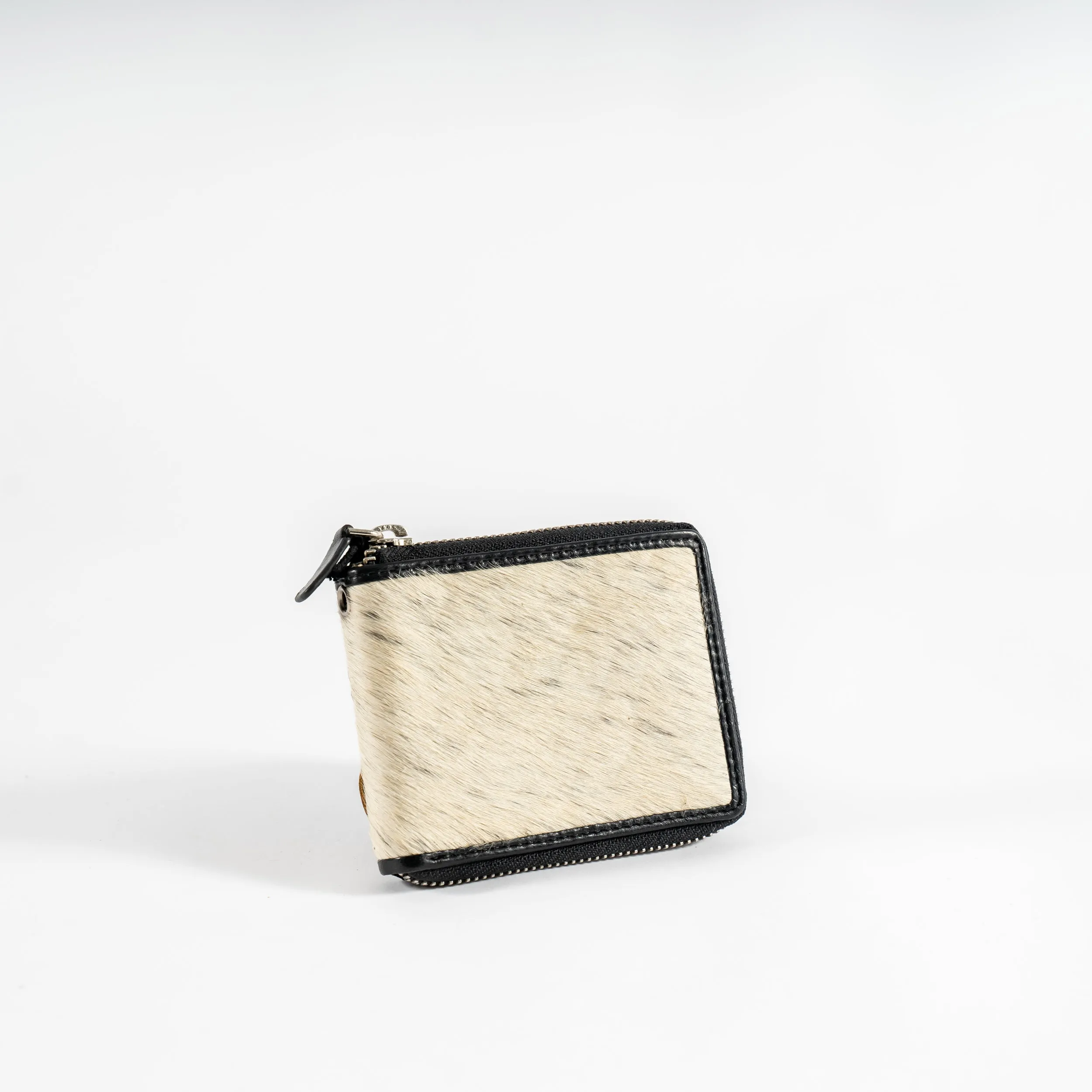 Cowhide Zip Wallet