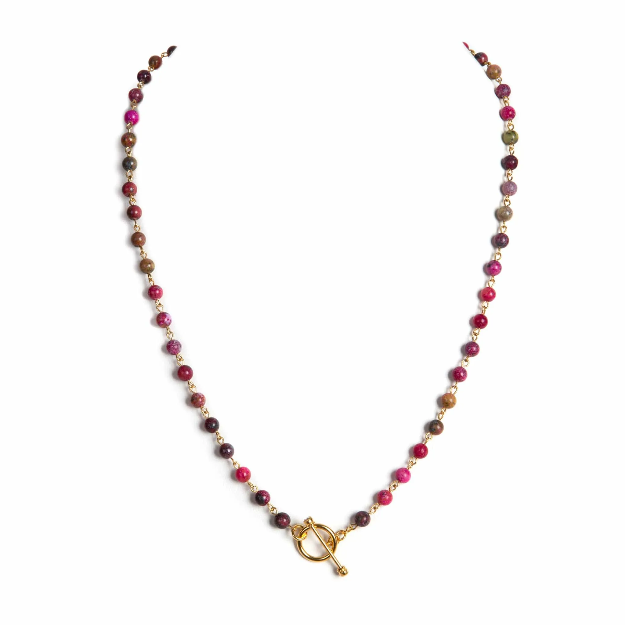 Delfina - 6mm Lux Pink Jasper