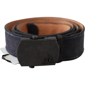 Ermanno Scervino Chic Blue Leather Waist Belt