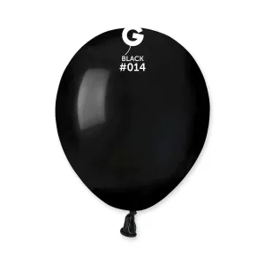 Gemar - 5" Black Latex Balloons #014 (100pcs)