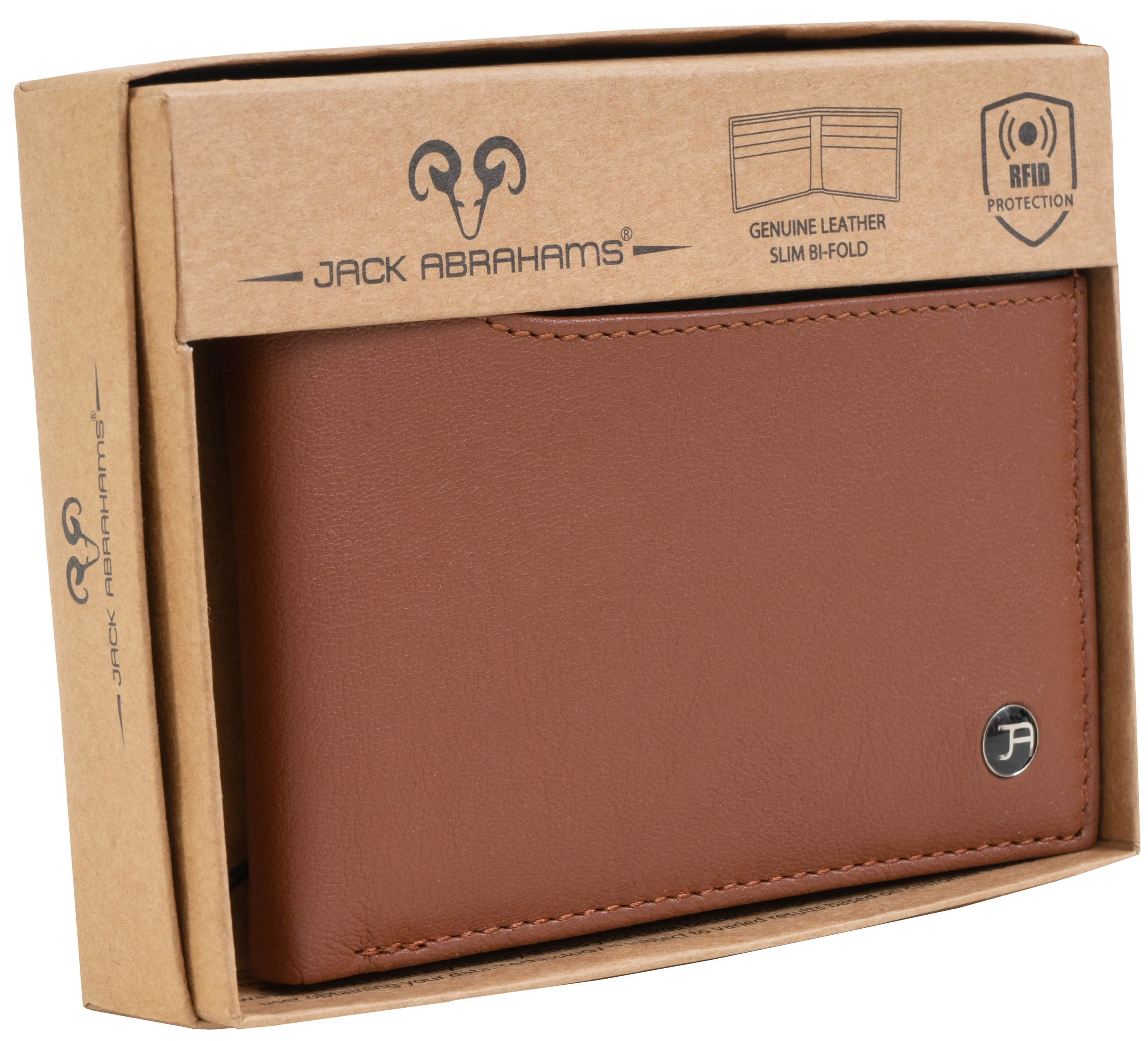 Jack Abrahams Bi-Fold Top Front Pocket RFID Wallet