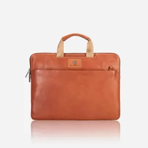 Jekyll & Hide Texas Extra Slim Business Briefcase, Clay