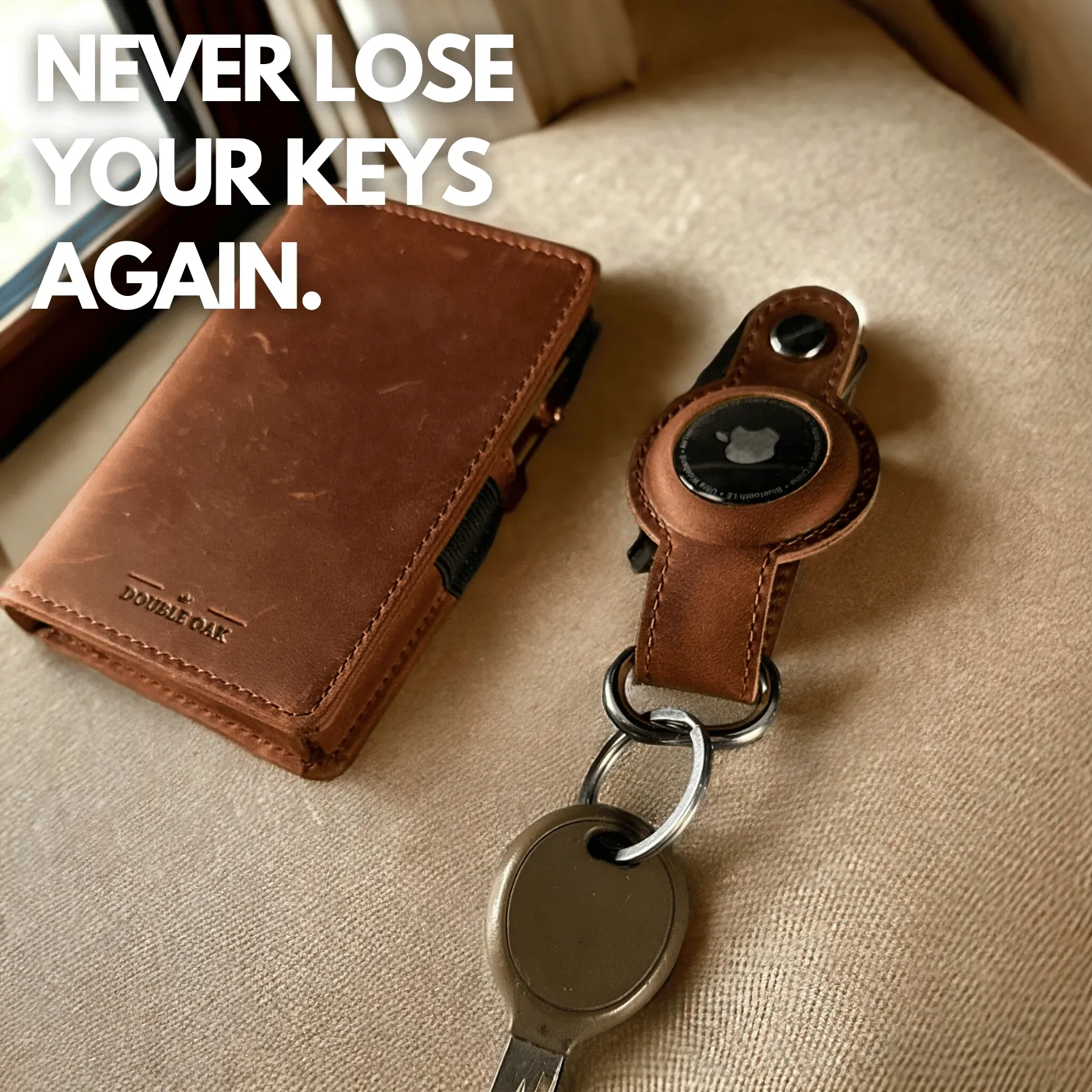 Leather AirTag Key Organizer