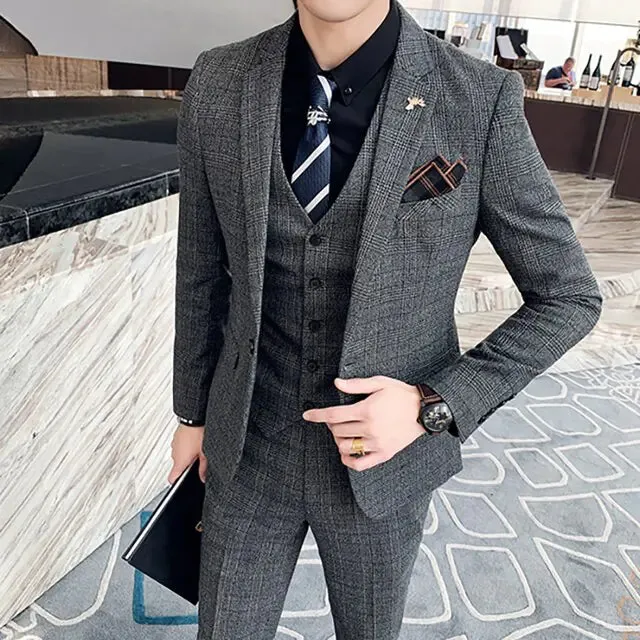 Men's 3 Piece Business Suit