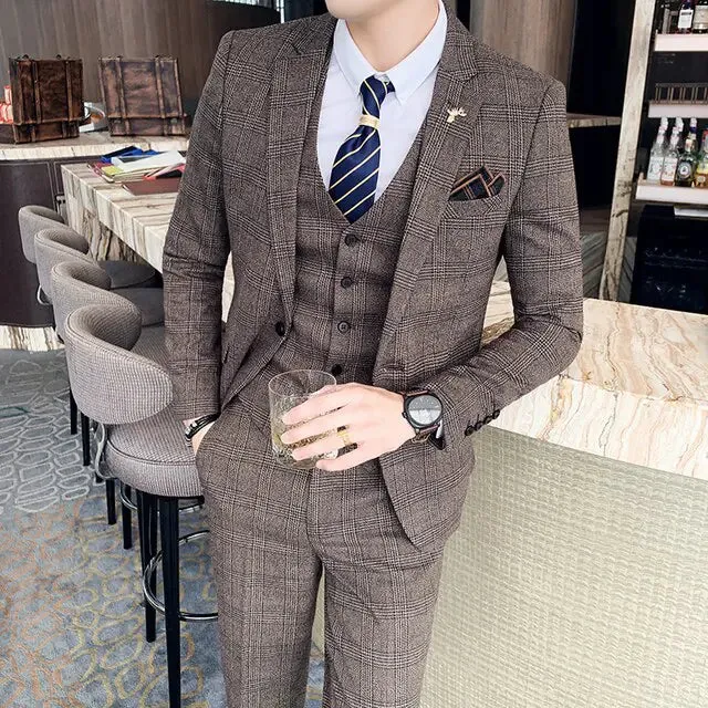 Men's 3 Piece Business Suit