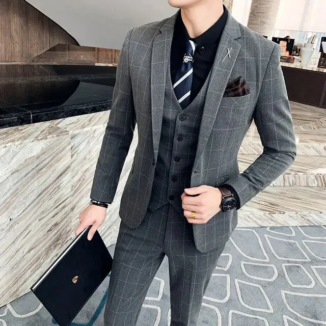 Men's 3 Piece Business Suit