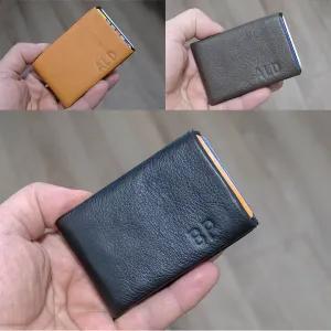 Nero Wallet Leather - Mens Wallets - Keep Your Personal Information Safe and Secure -  FULL RFID protection