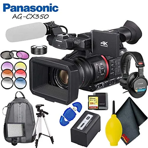 Panasonic AG-CX350 4K Camcorder Fully Loaded Accessory Bundle