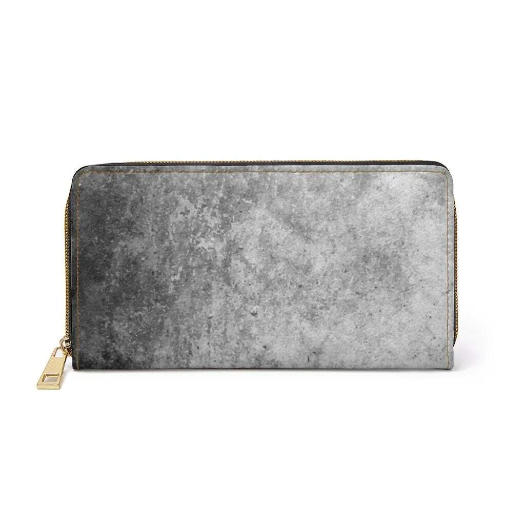 Uniquely You Womens Wallet - Zip Purse / Black & Grey